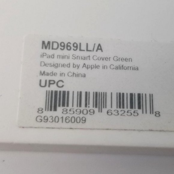 Original Apple IPad Mini 1/2/3 Smart Cover Green Case Stand MD969LL/A NEW - Picture 4 of 5